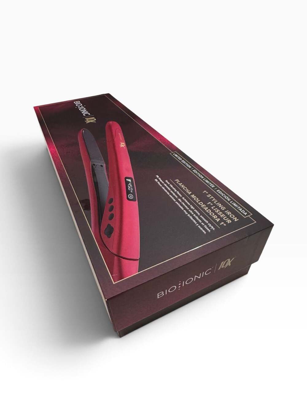 Bio Ionic 10X Styling Iron 1 Inch Velvet Rouge Limited Edition